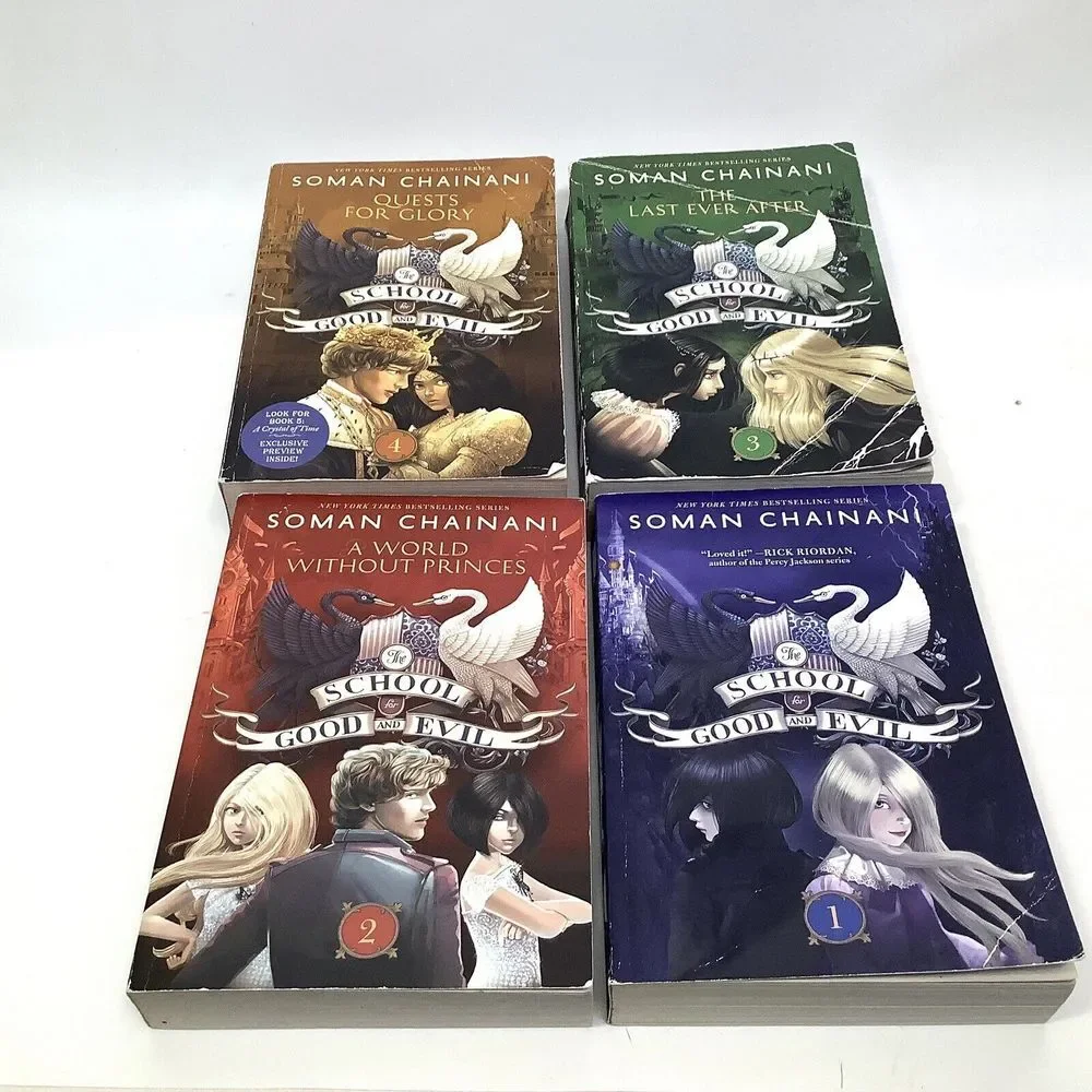 The School for Good and Evil Books 1-4 Paperback Gift Box Set by Soman Chainani‎